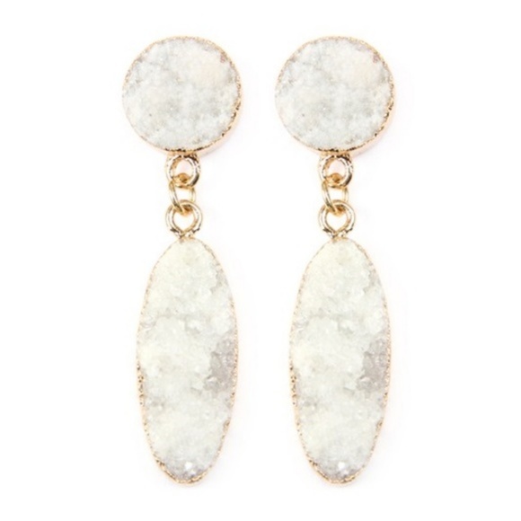 DRUZY DROP EARRINGS - Picture 3 of 3